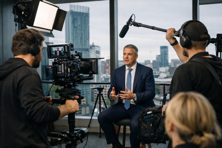 professional video services Manchester, corporate filming crew, high-end video production